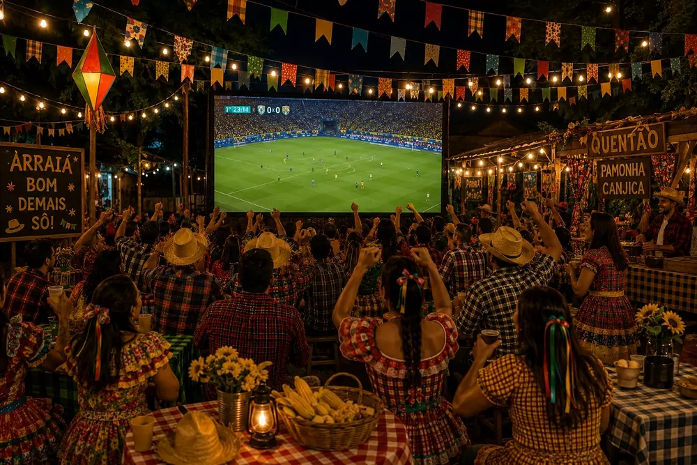 Festa Junina de Rio Negro terá telão para os jogos da  Copa do Mundo
